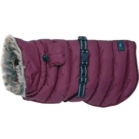 Alpine Extreme Weather Puffer Coat (Color: Burgundy, size: X-Small)