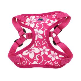 Wrap and Snap Choke Free Dog Harness by Doggie Design (Color: Pink Hibiscus, size: small)